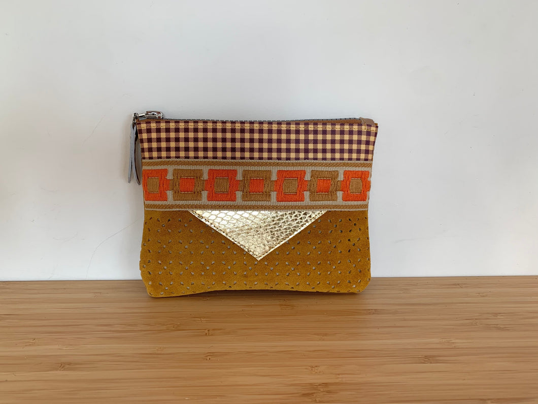 Petite pochette Kamila moutarde